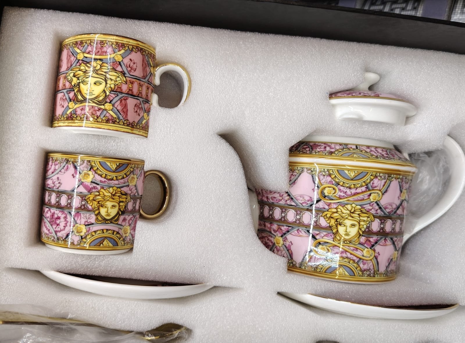 Versace Tea set of two cups and pot - Image 2 of 4